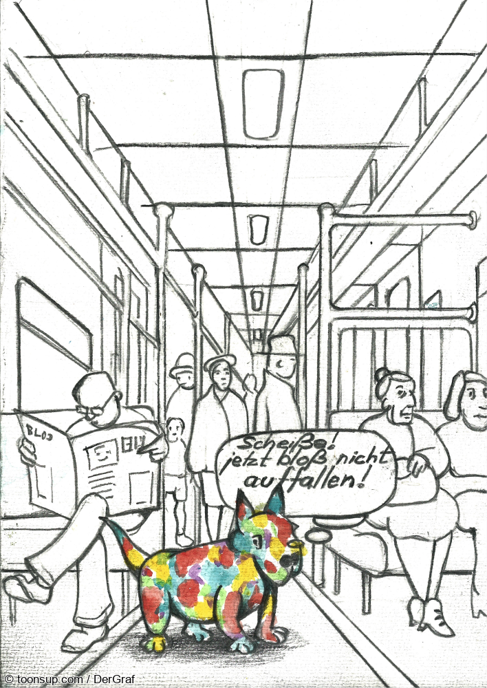 Cartoon: neulich in der S-Bahn ... 1