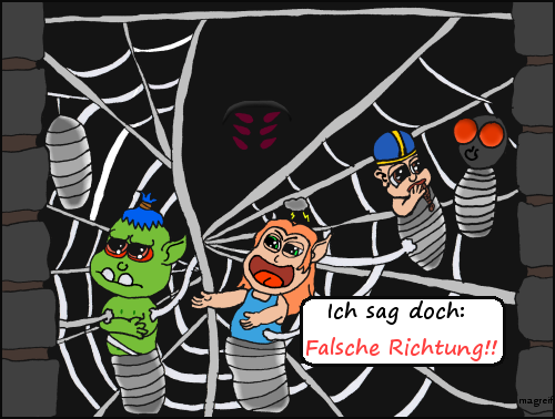 Cartoon: Magfaba -3- falscher Weg 1