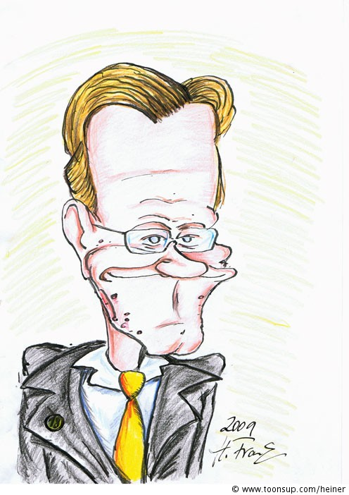 Caricature: Caricature Guido Westerwelle 1
