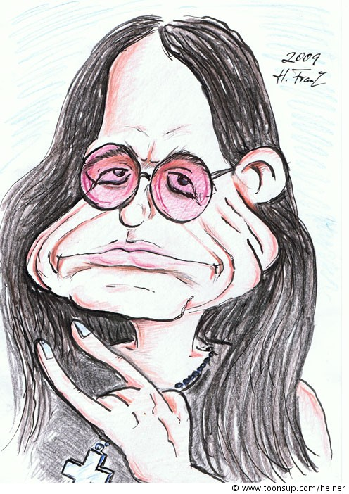Karrikatur: Caricature Ozzy Osbourne 1