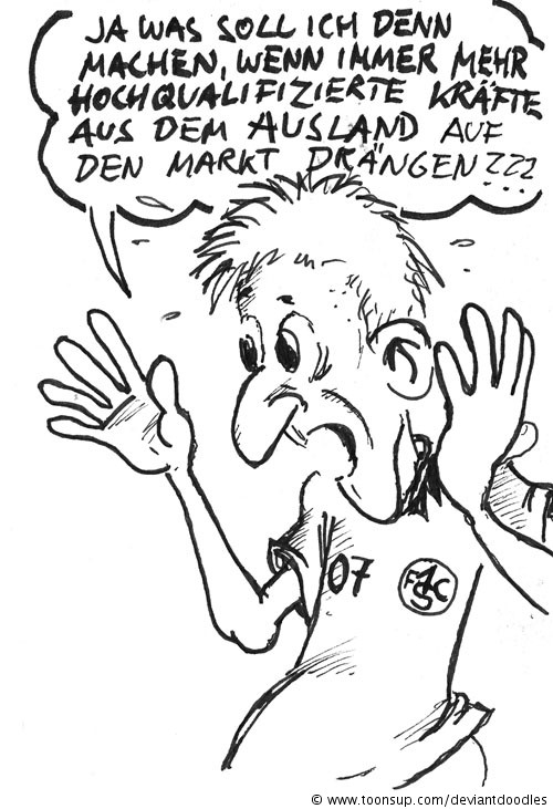 Comic: Wenn Fußballprofis zur ARGE müssen... 3