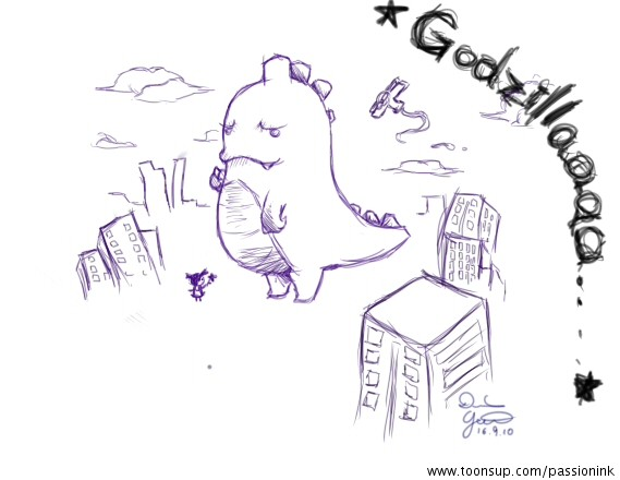 Comic: Godzilla vs. Mädchen 1