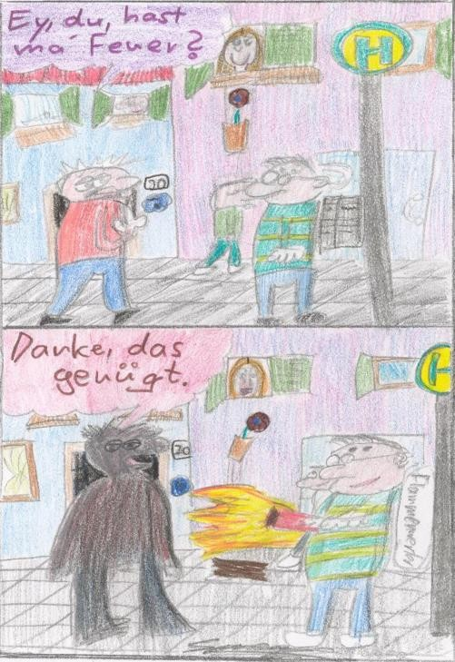 Cartoon: Hast' ma' Feuer? 1