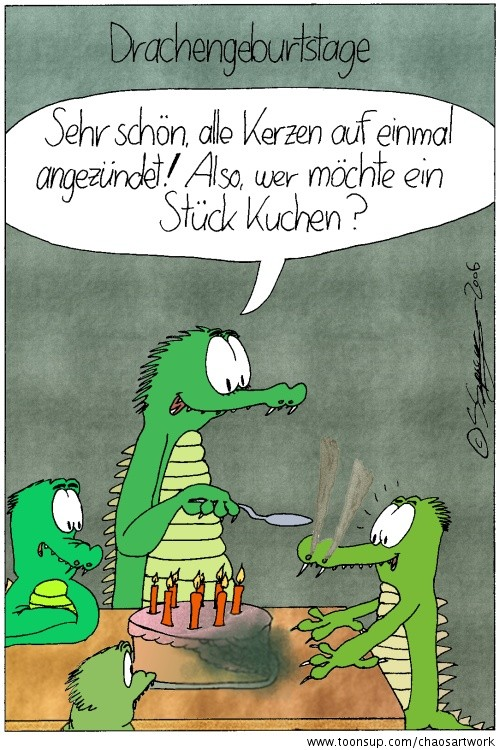 Cartoon: Drachengeburtstage 1