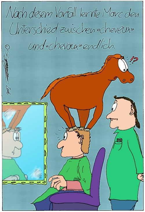 Cartoon: Französisch I 1