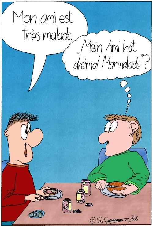Cartoon: Französisch II 1