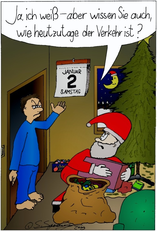 Cartoon: Verspätete Weihnachten 1
