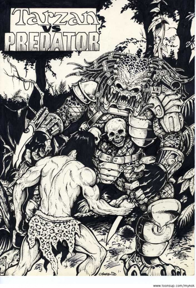 Comic: Fanart: Coverentwurf Tarzan VS. Predator 1