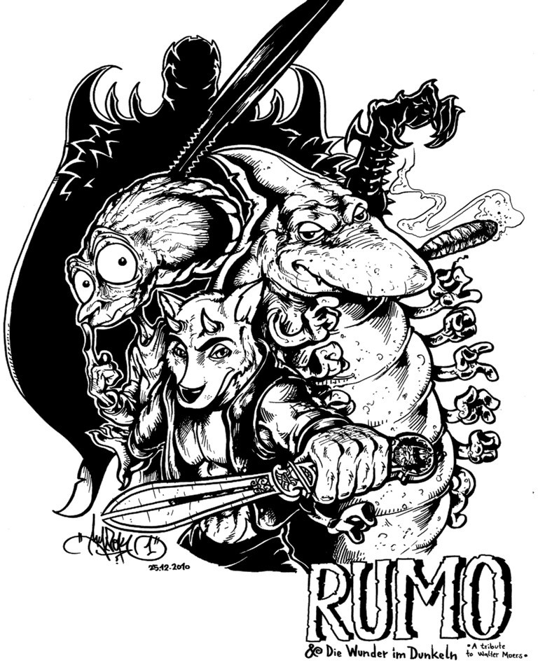Illustration: Fanart: 'Rumo & Die Wunder im Dunkeln'-A Tribute to Walter Moers 1