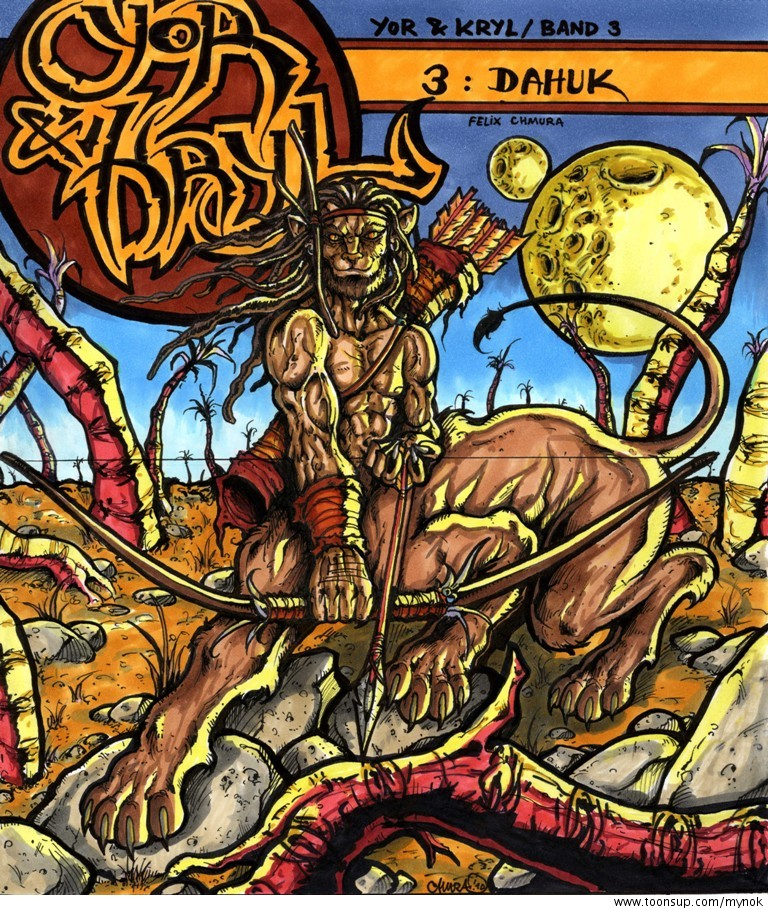 Comic: Titelcover für 'Yor & Kryl', Band 3. -Dahuk 1