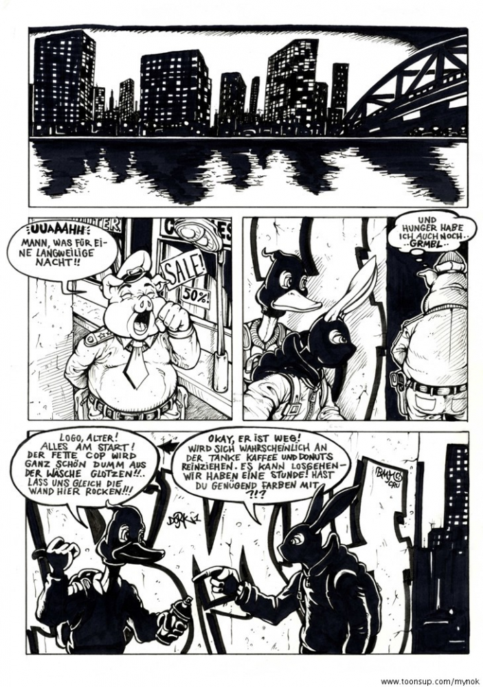 Comic: Seite 1(Testseite) von 'All City-One Love' 1