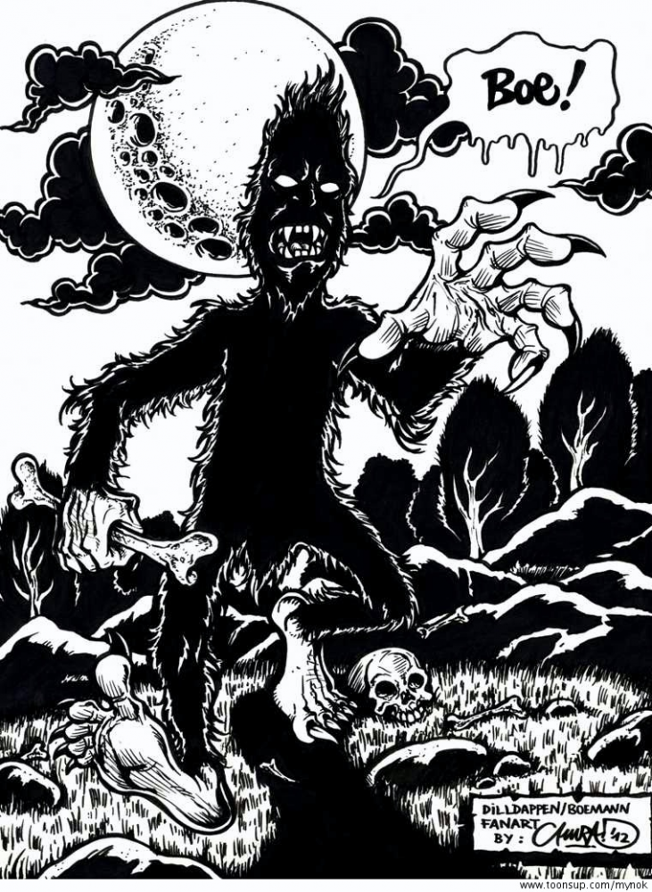 Concept Art / Character Design: Dilldappen-Fanart: Boemann (More Spooky Version) 1