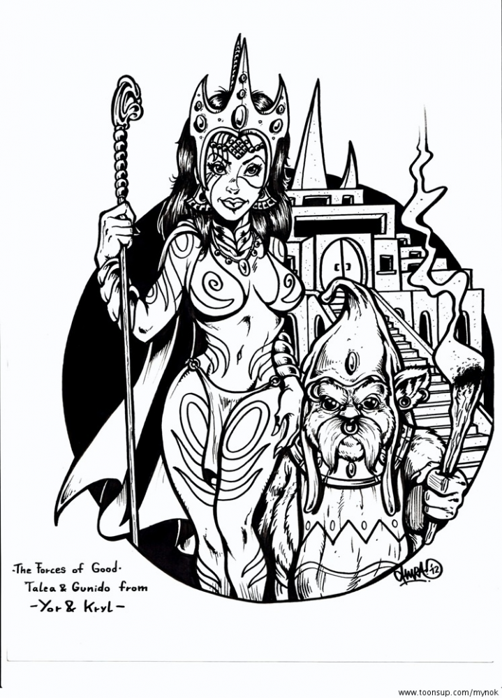 Concept Art / Character Design: Talea und Gunido from 'Yor & Kryl' 1