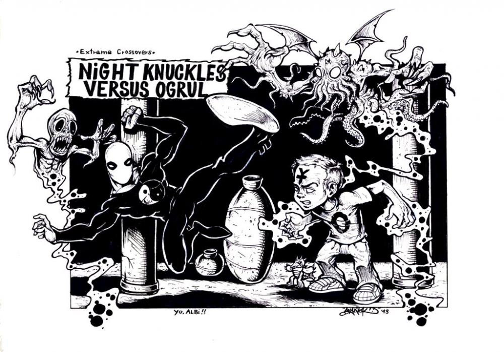 Illustration: Night Knuckles VS. Ogrul 1