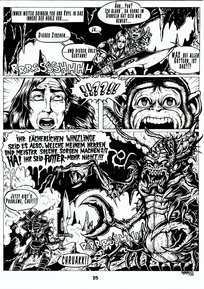 Comic: Yor & Kryl/Band 1, S. 25 (The Battle against Chruakk) 2