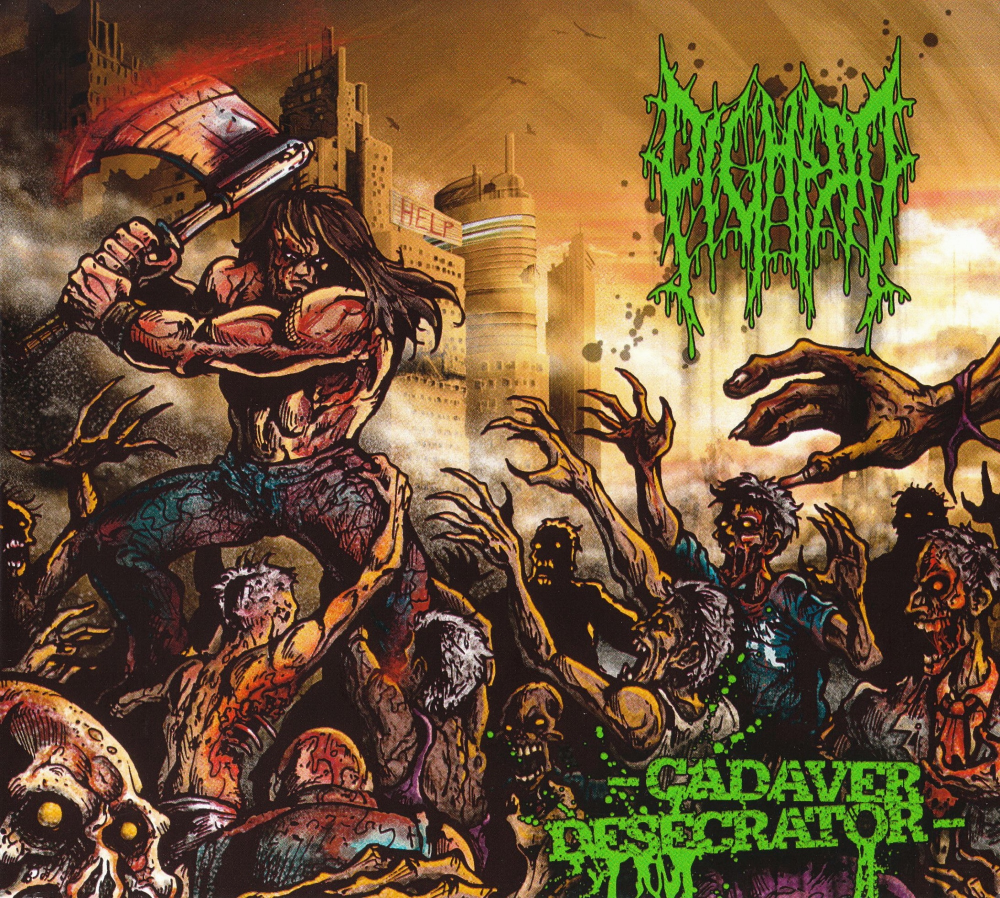 Illustration: Front-und Backcoverillu: 'Cadaver Desecrator' für Pighead 1