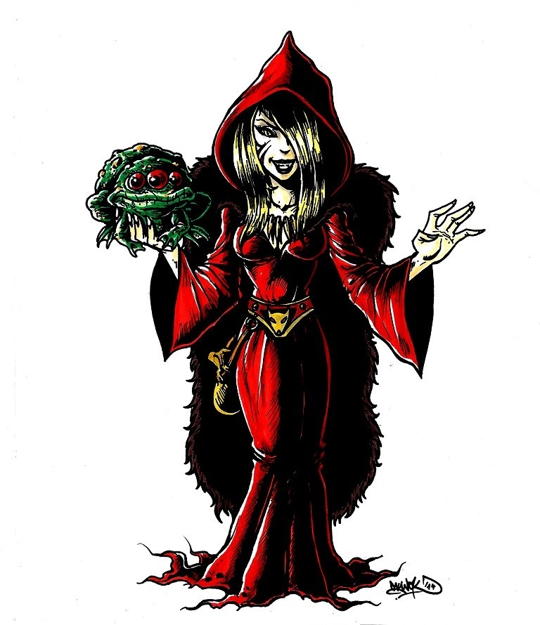 Concept Art / Character Design: Art Battle 2014: Zareela, die Wolfshexe 1