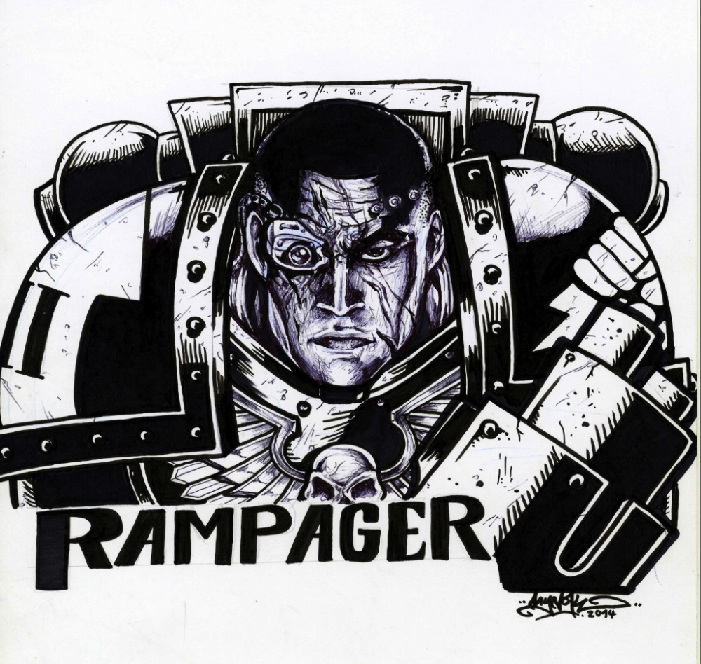 Illustration: WARHAMMER 40K-Fanart / Space Marine 1