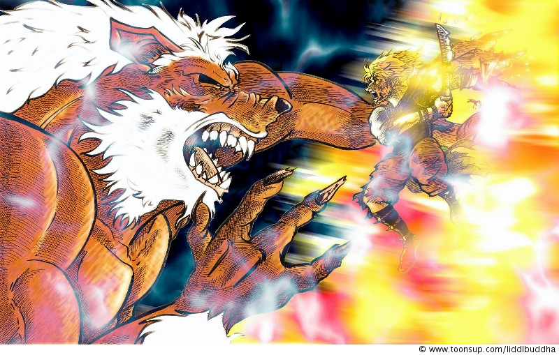 Illustration: Blackwinged Neotu gegen John Hillary Bresk 1