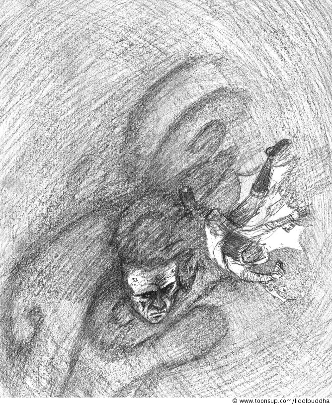 Concept Art / Character Design: John VS Veitnkeist - Sandsturmskizze 1