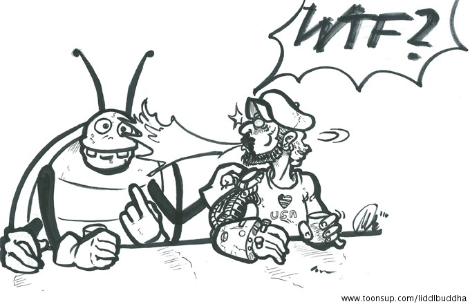 Illustration: Albi in den USA 1