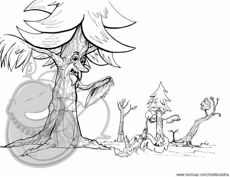 Cartoon: Filly Fichte ... und der Lauf der Dinge 6