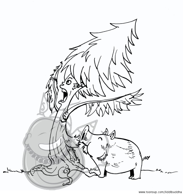 Cartoon: Filly Fichte ... und der Lauf der Dinge 7