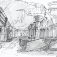 How i draw on sketch - Tempelruine
