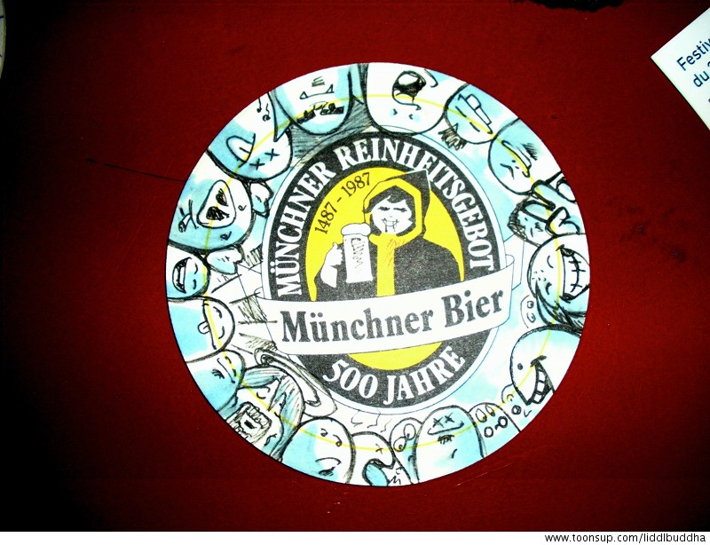Illustration: Bierdeckel-Verschönerung 1