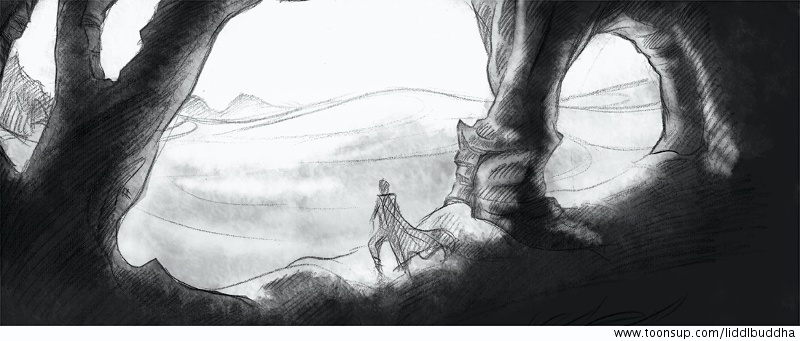 Concept Art / Character Design: Typ in der Wüste 2