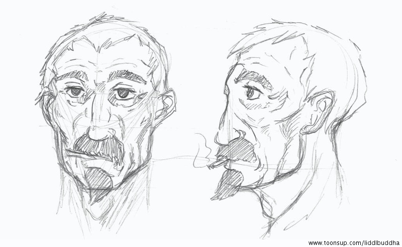 Concept Art / Character Design: 2009 - Skizzenbuch Nummer 12 & 13 2