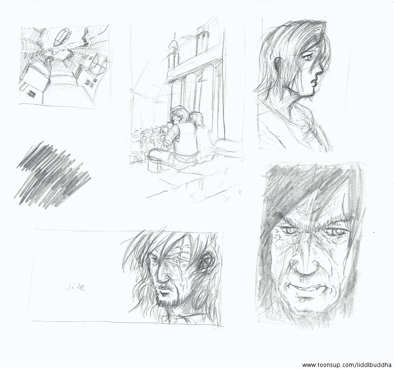 Concept Art / Character Design: 2009 - Skizzenbuch Nummer 12 & 13 3