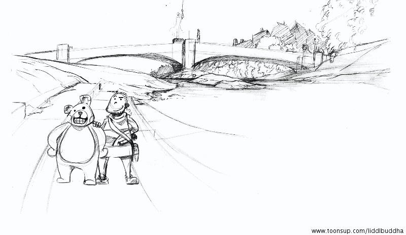 Concept Art / Character Design: Urlaubsfoto - Idee nach dem Artbattle 1