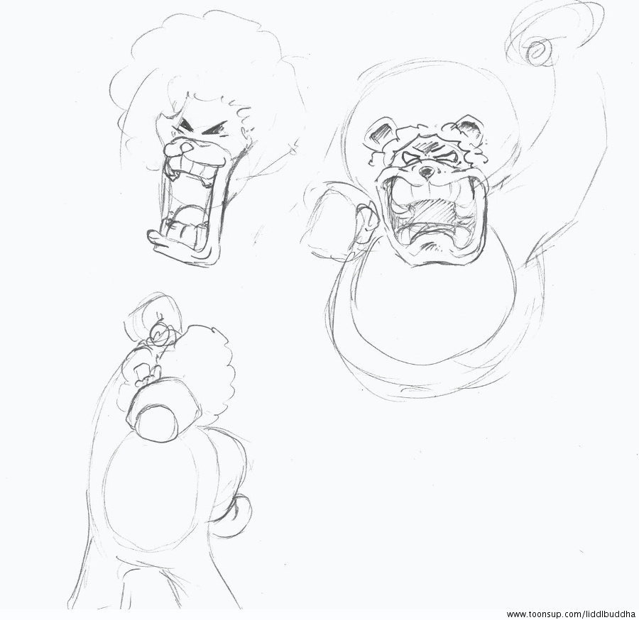 Concept Art / Character Design: BEAR - WARMON - Skizzen 3