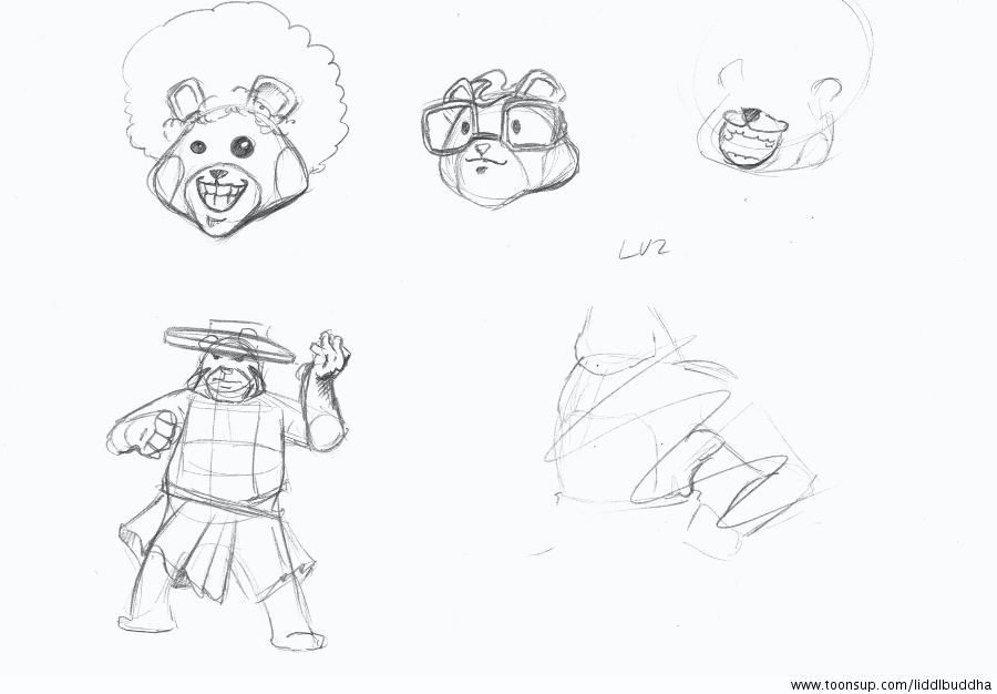 Concept Art / Character Design: BEAR - WARMON - Skizzen 4