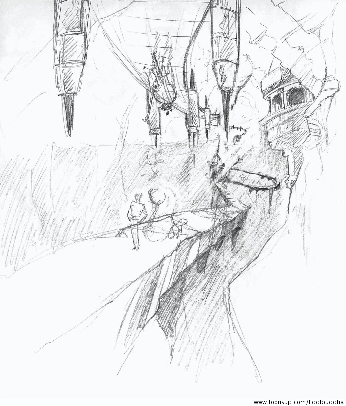 Concept Art / Character Design: Im Inneren des unheimlichen Bergs 1