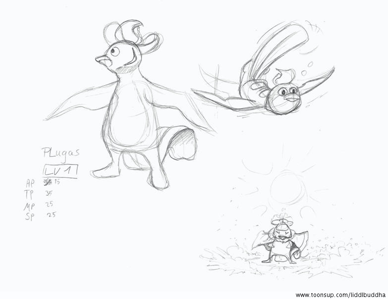 Concept Art / Character Design: Pluja - Characterdesign 6