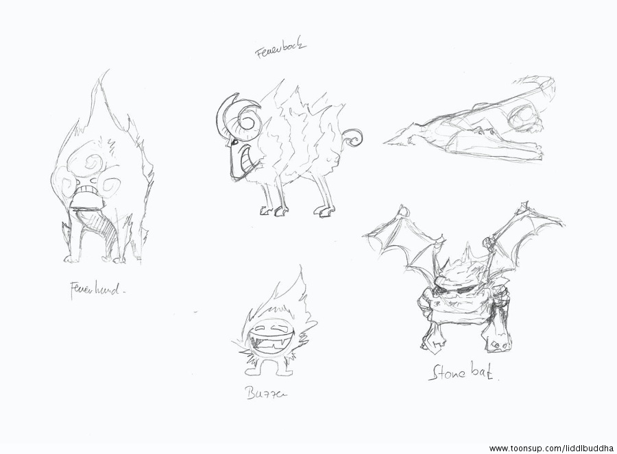 Concept Art / Character Design: Verschiedene Warmon Ideen 1