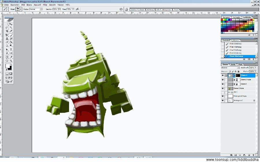Concept Art / Character Design: MOGGERMON - How i draw 3