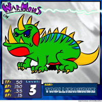Trollisaurus - LV3 Warmon