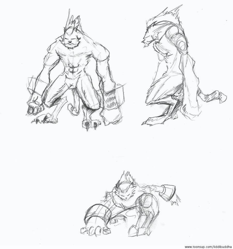Concept Art / Character Design: Verschiedene Skizzen 1
