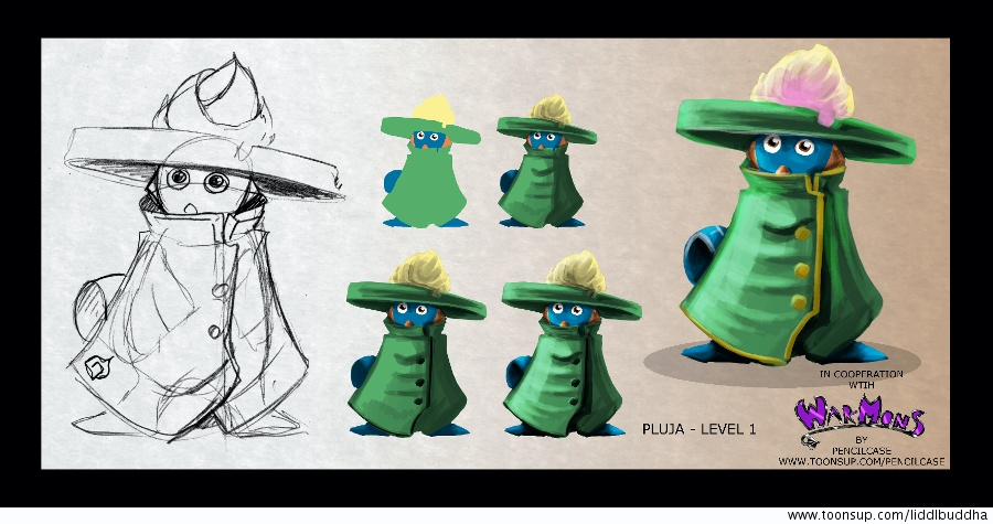 Concept Art / Character Design: Erlangenmappe - Erstentwurf 2