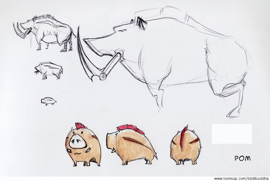 Concept Art / Character Design: (2) Collab für Warmons 9