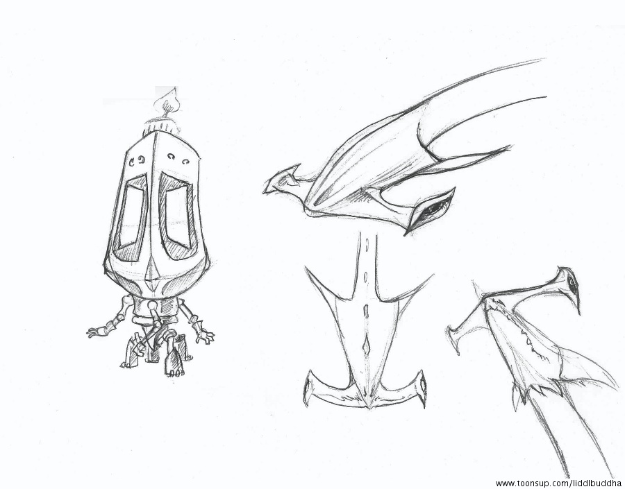 Concept Art / Character Design: (2) Collab für Warmons 16