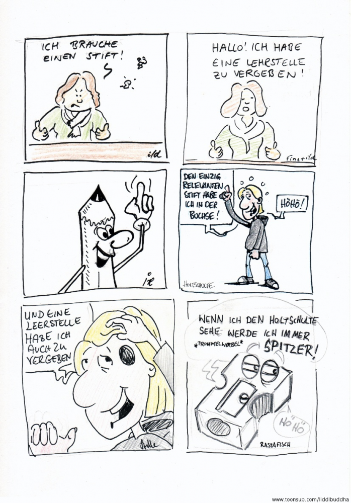 Comic: Stifte und Spitzer 1