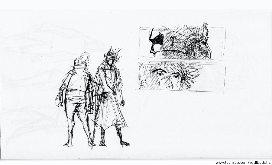 Concept Art / Character Design: neulich ... in einem Café 1