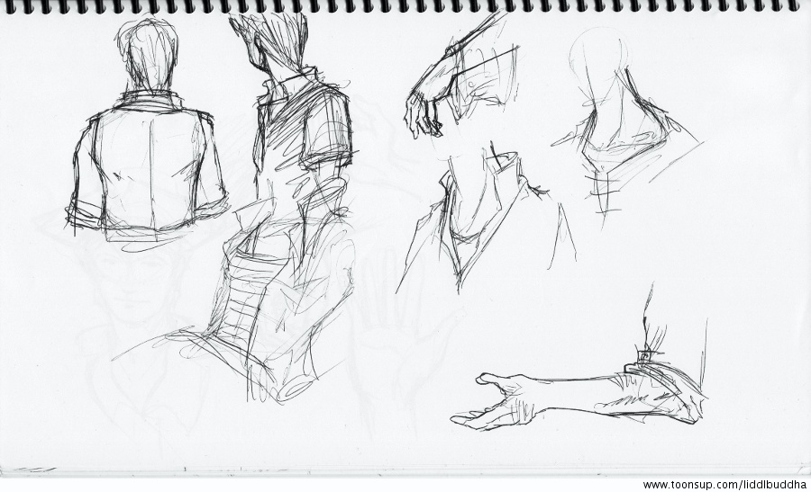 Concept Art / Character Design: neulich ... in einem Café 3