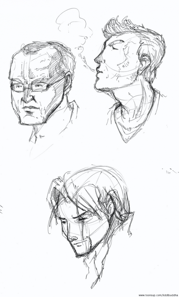 Concept Art / Character Design: neulich ... in einem Café 5
