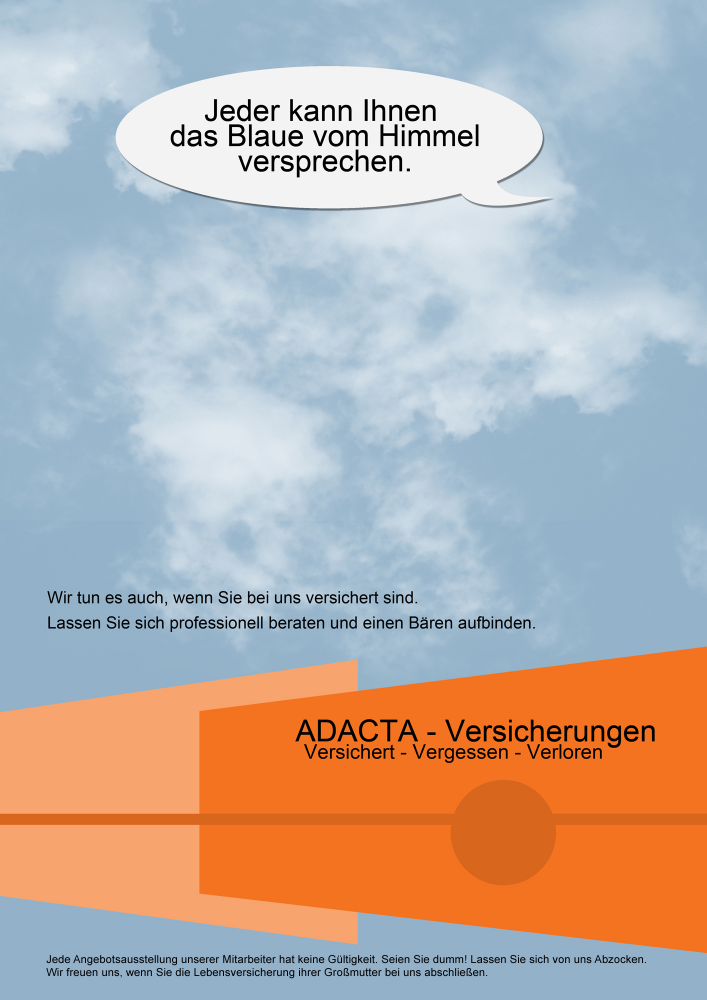 Cartoon: Ad Acta Versicherungen 1
