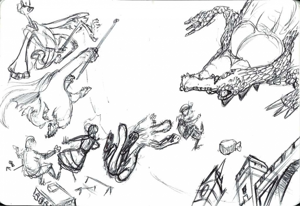 Concept Art / Character Design: 12x18cm Skizzenbüchlein... 26